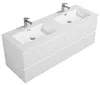 Mobile da bagno Angela 140cm Bianco Lucido - armadio Anteprima dell’immagine prodotto 4