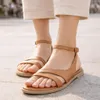 Damen Leichte Sandalen Aus Naturleder Sommer Schuhe in Produktbild-Vorschau 5
