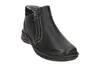 A single black leather boot is shown against a white background. Voir les images du produit