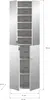 ProjektX armoire de rangement 4 portes blanche, miroir. Voir les images du produit 14