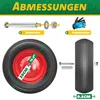 MASKO® PolyurethanSchubkarrenrad Vollgummi 200 kg Produktbild-Vorschau 7