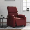 Poltrona Reclinabile Elettrica Rosso Vino in Pelle finta Anteprima dell’immagine prodotto 2