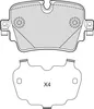 VALEO Bremsbeläge Satz Hinten für JAGUAR XJ (X35, J12, J24) Produktbild-Vorschau 2