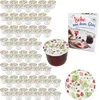 100 pots en verre de 230 ml, fraise des bois, couvercle Voir les images du produit 1