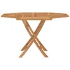 vidaXL Tavolo da giardino pieghevole 120x120x75 cm in legno Anteprima dell’immagine prodotto 4