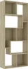 vidaXL Regał dąb sonoma 67x24x161 cm Materiał Podgląd zdjęcia produktu 9