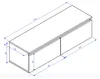 Selsey Bemmi - TV-Hängeboard, Weiß, 100 cm Produktbild-Vorschau 5