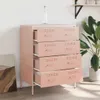 vidaXL Sideboard Rosa 68x39x89 cm Stahl Produktbild-Vorschau 3