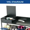 DanDiBo Schuhregal Platzsparend Metall Schwarz 6 Etagen 100 Produktbild-Vorschau 9