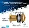 tecuro Regentonnendurchführung IG 3/8 x AG 1/2 Zoll - für Produktbild-Vorschau 5