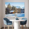 MuchoWow® Poster Hütte in den Bergen der Schweiz im Winter Produktbild-Vorschau 5