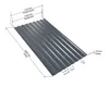 Trapezblech W20 Anthrazitgrau RAL 7016 2000 mm x 1135 mm x Produktbild-Vorschau 4