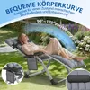 LZQ Gartenliege Klappbar bis 160 kg, Gepolsterter Produktbild-Vorschau 6