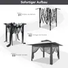 Puluomis Pavillon de jardin pliable Pop Up 3,65 x 3,65m Voir les images du produit 7