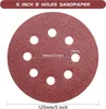 105 Stück Schleifpapier 125mm Klett, Schleifscheiben 8 Loch Produktbild-Vorschau 2