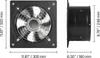 Wentylator wyciągowy VEVOR 300x300 mm, wydajny wentylator Podgląd zdjęcia produktu 8
