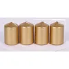 12x Stumpenkerze 4er Metallic Farbe Tischdekoration Produktbild-Vorschau 8