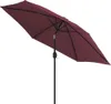 A burgundy patio umbrella is shown against a white background. Produktbild-Vorschau