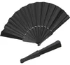 Aufklappbarer Fächer / Handfächer / Farbe: schwarz Produktbild-Vorschau 1