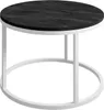 Kulatý konferenční stolek CIRI Dark Concrete - bílý / tmavý Náhled obrázku produktu 1