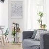 Relaxdays Kovový květinový regál, 4-patrový interiérový Náhled obrázku produktu 2