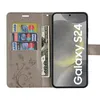A flip-style phone case with card slots and a phone inside. Produktbild-Vorschau