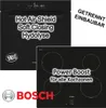 Backofen Set Induktionskochfeld Bosch Schwarz 73 Liter Produktbild-Vorschau 1