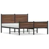 vidaXL Kovová postel bez matrace vzhledu dubu 140x190 cm Náhled obrázku produktu 1