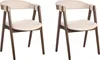 BELIANI Esszimmerstuhl 2er Set Beige Bouclé Gepolstert mit Produktbild-Vorschau 4