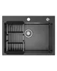 Sofetiy max Spüle 60x45 cm Schwarz, Küchenspüle Anthrazit Produktbild-Vorschau 1
