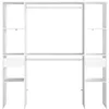 Parisot Combi 3 – Kleiderschrank 176 cm Weiß mit Vorhang, 2 Produktbild-Vorschau 7