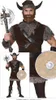 A collage of images showing a man dressed in a Viking warrior costume, holding an axe and a shield. Produktbild-Vorschau