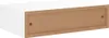 A product shot of a white shelf with a visible particle board back. Produktbild-Vorschau