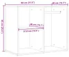 vidaXL Armadio in legno vecchio 80x40x65 cm Materiale a Anteprima dell’immagine prodotto 8