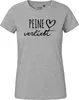 Huuraa Damen T-Shirt Peine verliebt XXL Sport Grey Bio Produktbild-Vorschau 2