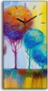 Wandbild Leinwand Bilder Wanduhr 30x60 Malerei Abstrakte Produktbild-Vorschau 1