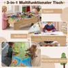 COSTWAY Tavolo per trenini in legno 3in1 per bambini, Anteprima dell’immagine prodotto 8