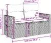 vidaXL Gartensofa 2-Sitzer mit Kissen Grau Poly Rattan Produktbild-Vorschau 11