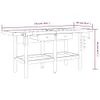 Banco Lavoro Cassetti e Morse 192x62x83cm Legno Massello Anteprima dell’immagine prodotto 8
