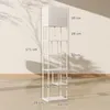 HOMCOM Stehlampe Stehleuchte mit Regalen einstellbare Produktbild-Vorschau 3