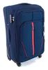 A dark blue suitcase with red accents, shown from a three-quarter angle on a white background. Produktbild-Vorschau