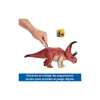 A hand is shown scanning a code on a toy dinosaur. Voir les images du produit