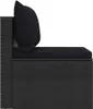 vidaXL Sofa ogrodowa z poduszkami 2 szt. czarny polirattan Podgląd zdjęcia produktu 6