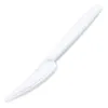 100x Mehrweg Messer 18,5 cm weiß wiederverwendbar 125 Produktbild-Vorschau 1