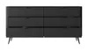AX LIVING Kommode schwarz mit Schubladen Vespasia 163 6S Produktbild-Vorschau 4