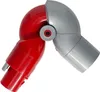 A close-up shot of a red and silver vacuum cleaner attachment adapter against a white background. Produktbild-Vorschau