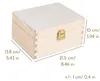 Creative Deco Effen Houten Kist, 21,4 x 13,8 x 10 cm, Met Productafbeelding-voorbeeld 2