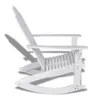 vidaXL Sedia a dondolo da giardino in legno bianco Anteprima dell’immagine prodotto 10