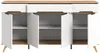 Sideboard "Hygge" weiß und Eiche Kommode skandinavisch 185 Produktbild-Vorschau 9