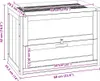 vidaXL Hamsterkäfig 60x35,5x42 cm Massivholz Tanne Produktbild-Vorschau 7